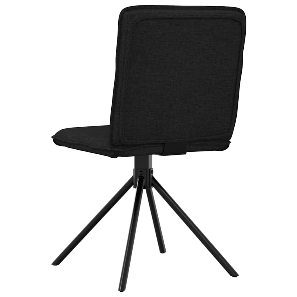 Eetkamerstoelen 2 st stof zwart is nu te koop bij PeponiXL, paradijselijk wonen!