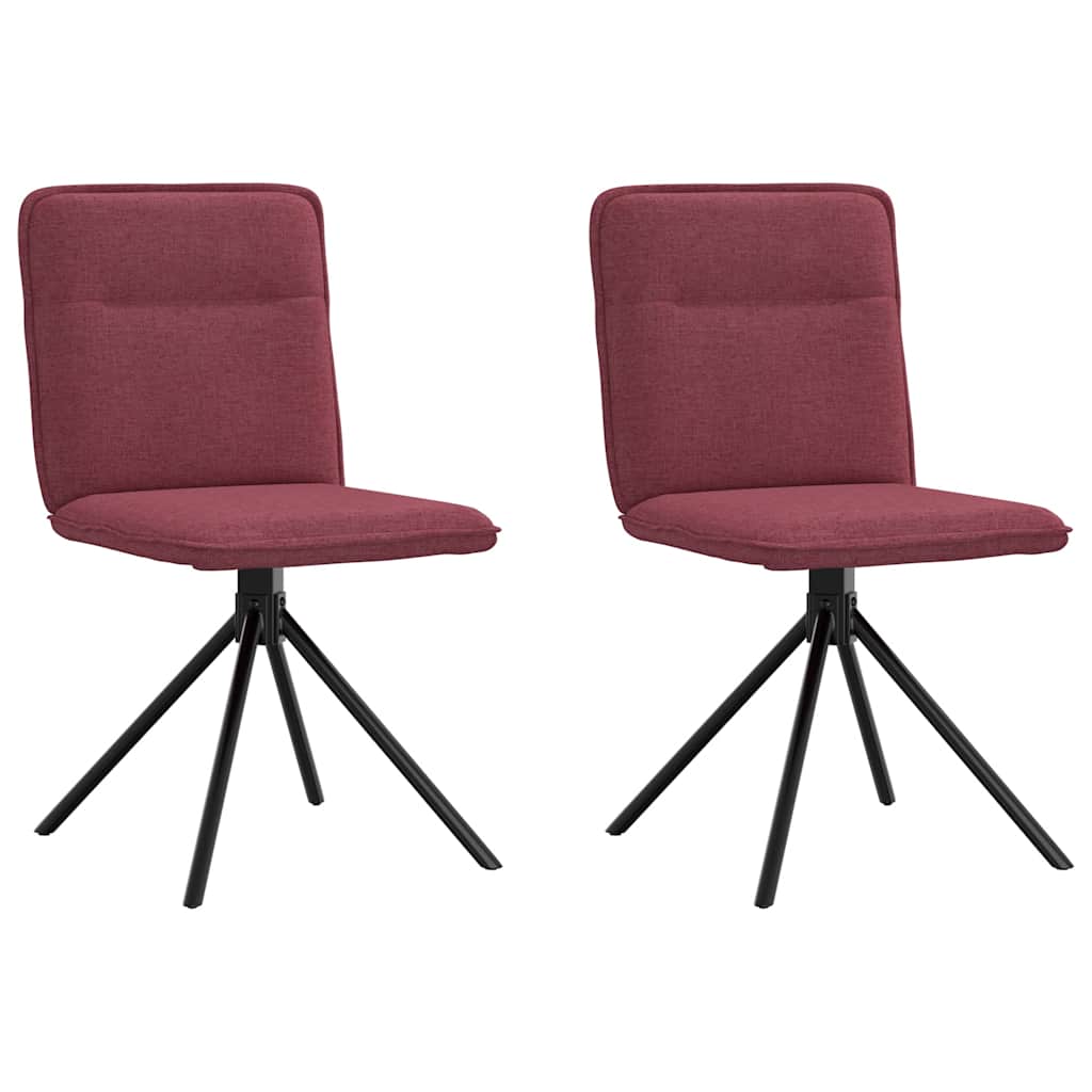 Eetkamerstoelen 2 st stof wijnrood is nu te koop bij PeponiXL, paradijselijk wonen!
