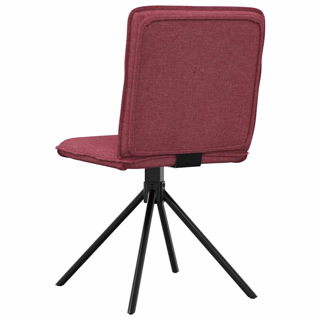 Eetkamerstoelen 2 st stof wijnrood is nu te koop bij PeponiXL, paradijselijk wonen!