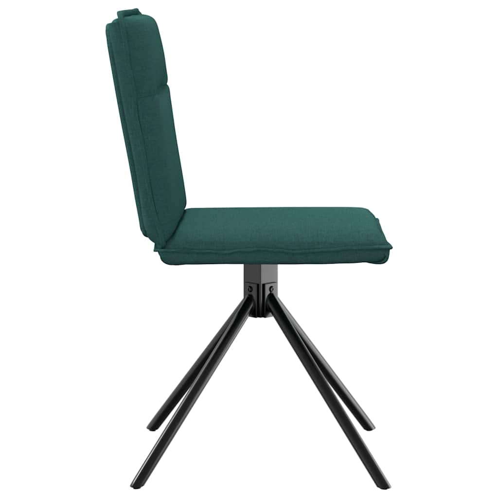 Eetkamerstoelen 2 st stof donkergroen is nu te koop bij PeponiXL, paradijselijk wonen!