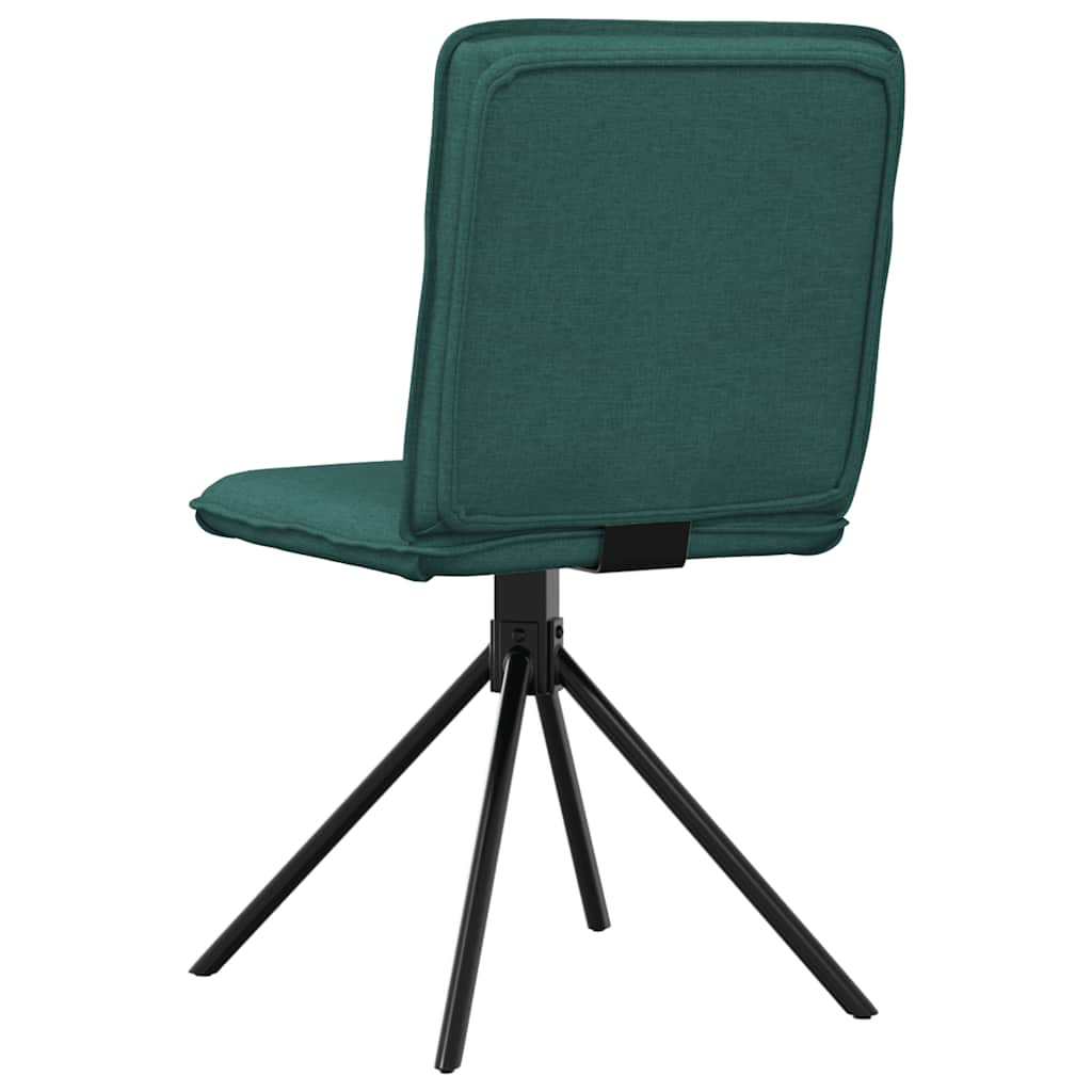 Eetkamerstoelen 2 st stof donkergroen is nu te koop bij PeponiXL, paradijselijk wonen!