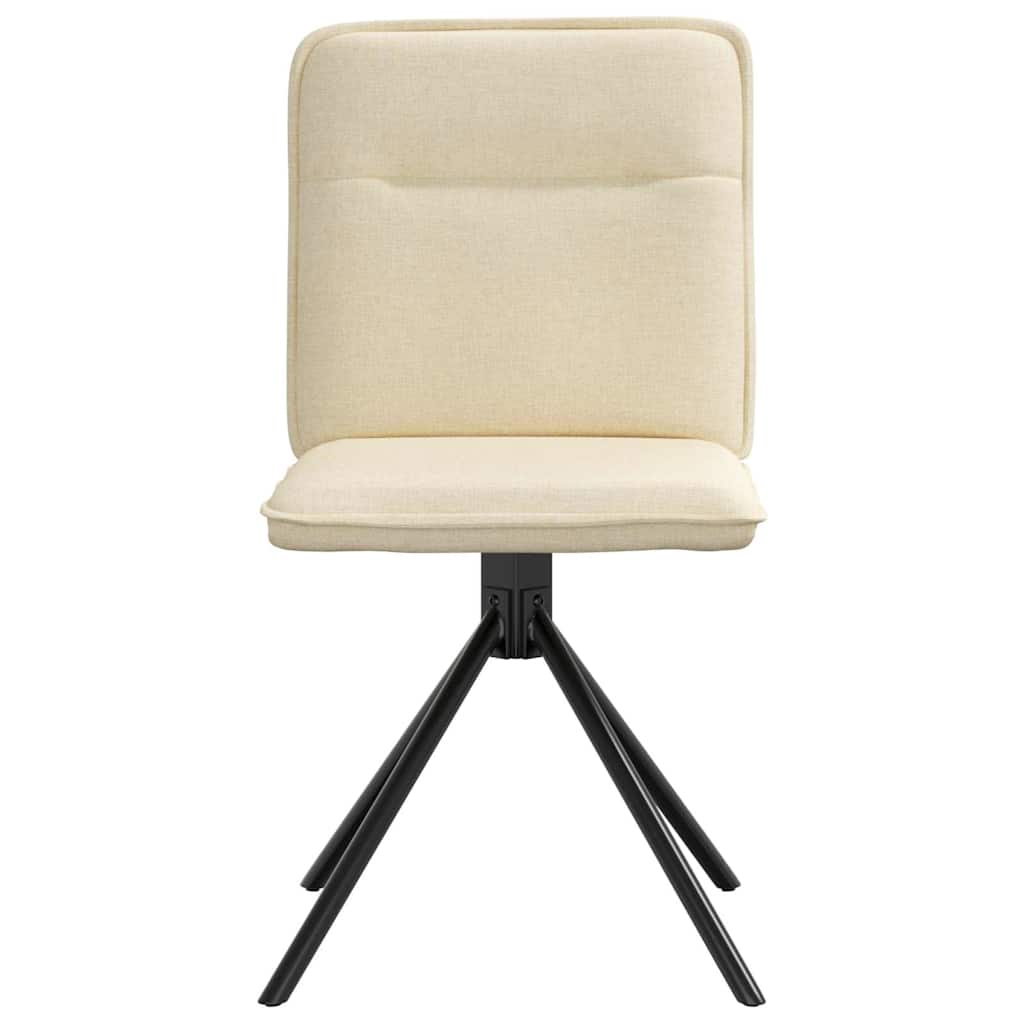 Eetkamerstoelen 2 st stof crèmekleurig is nu te koop bij PeponiXL, paradijselijk wonen!