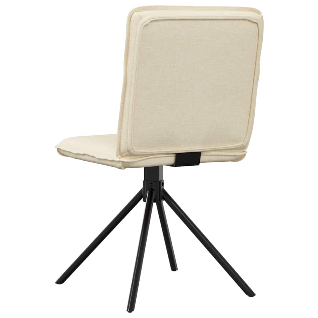 Eetkamerstoelen 2 st stof crèmekleurig is nu te koop bij PeponiXL, paradijselijk wonen!