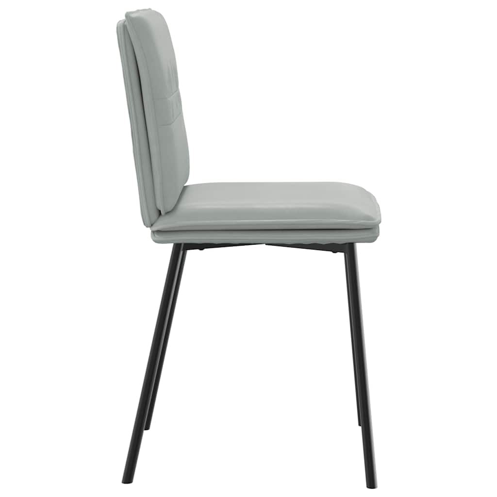 Eetkamerstoelen 2 st fluweel lichtgrijs is nu te koop bij PeponiXL, paradijselijk wonen!