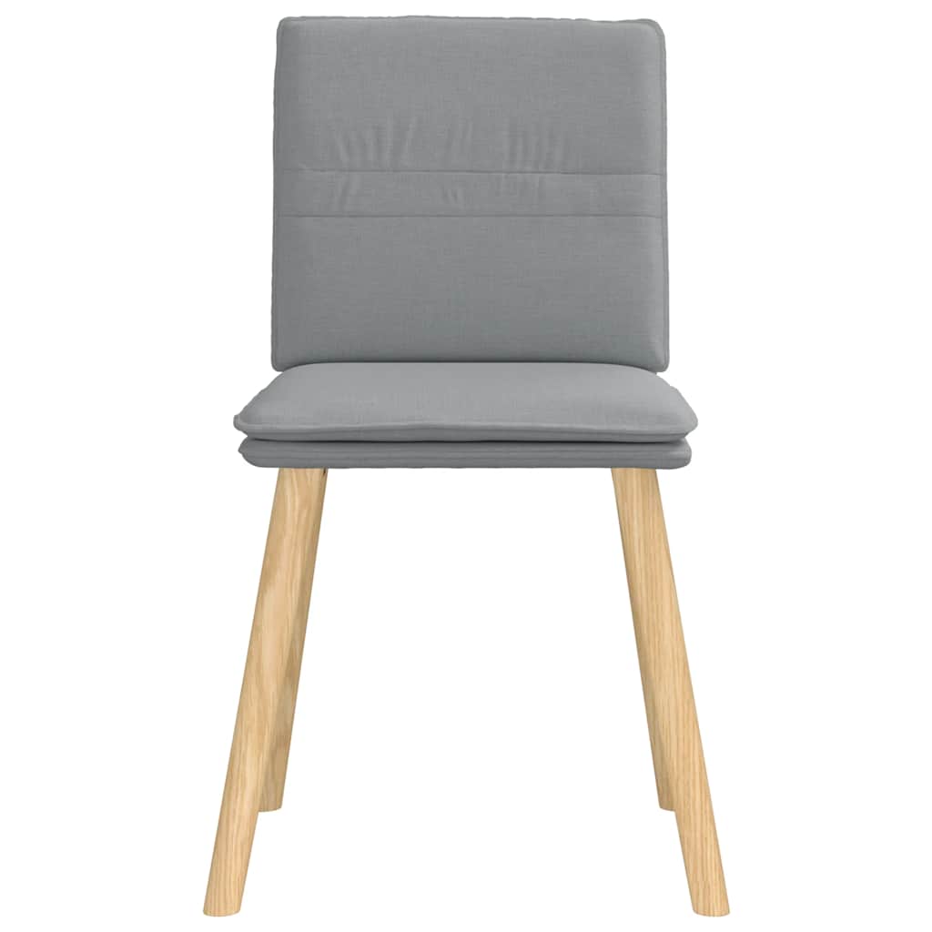 Eetkamerstoelen 2 st stof lichtgrijs is nu te koop bij PeponiXL, paradijselijk wonen!