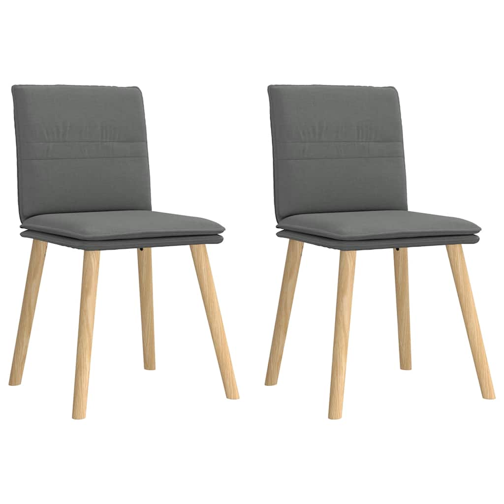 Eetkamerstoelen 2 st stof donkergrijs is nu te koop bij PeponiXL, paradijselijk wonen!