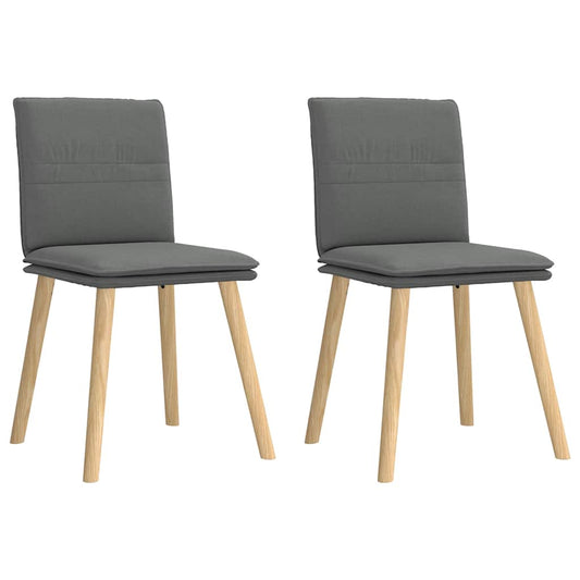Eetkamerstoelen 2 st stof donkergrijs is nu te koop bij PeponiXL, paradijselijk wonen!