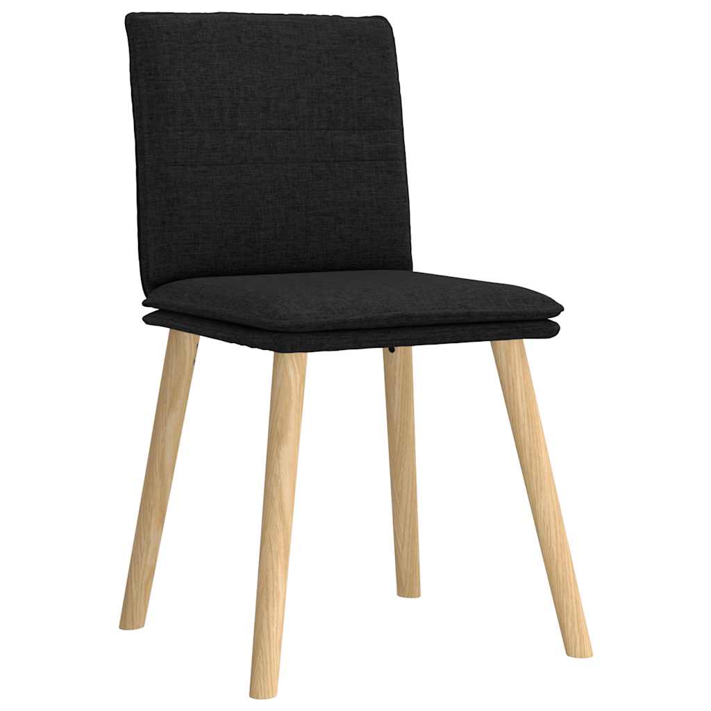 Eetkamerstoelen 2 st stof zwart is nu te koop bij PeponiXL, paradijselijk wonen!