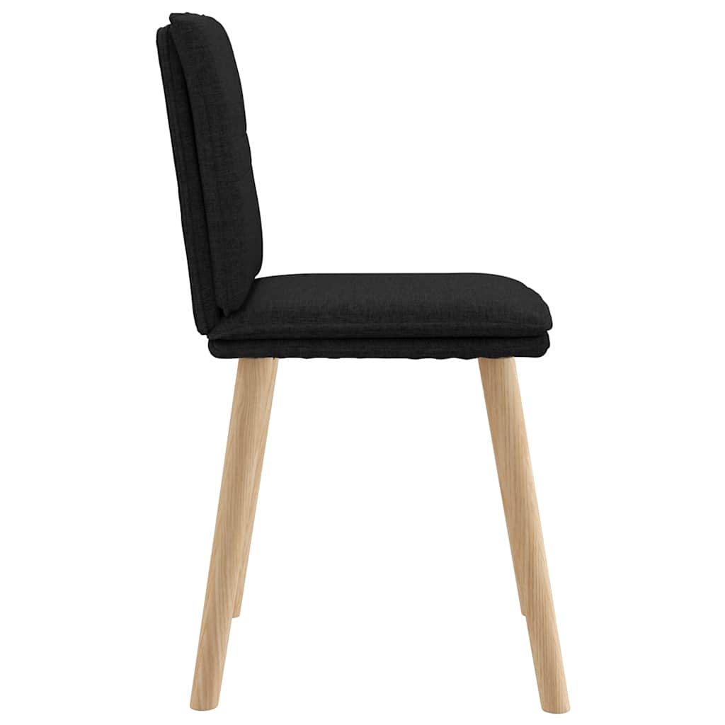 Eetkamerstoelen 2 st stof zwart is nu te koop bij PeponiXL, paradijselijk wonen!