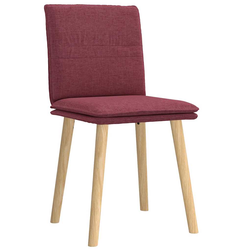 Eetkamerstoelen 2 st stof wijnrood is nu te koop bij PeponiXL, paradijselijk wonen!