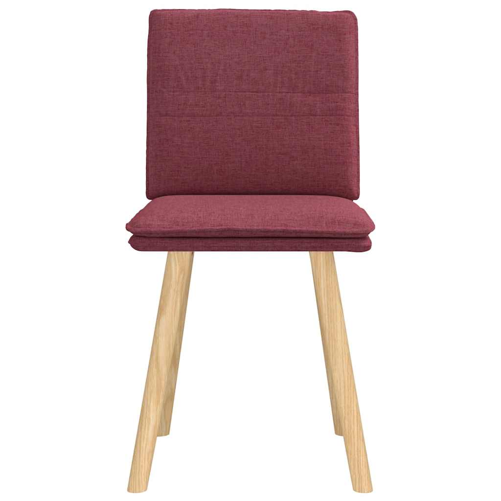 Eetkamerstoelen 2 st stof wijnrood is nu te koop bij PeponiXL, paradijselijk wonen!