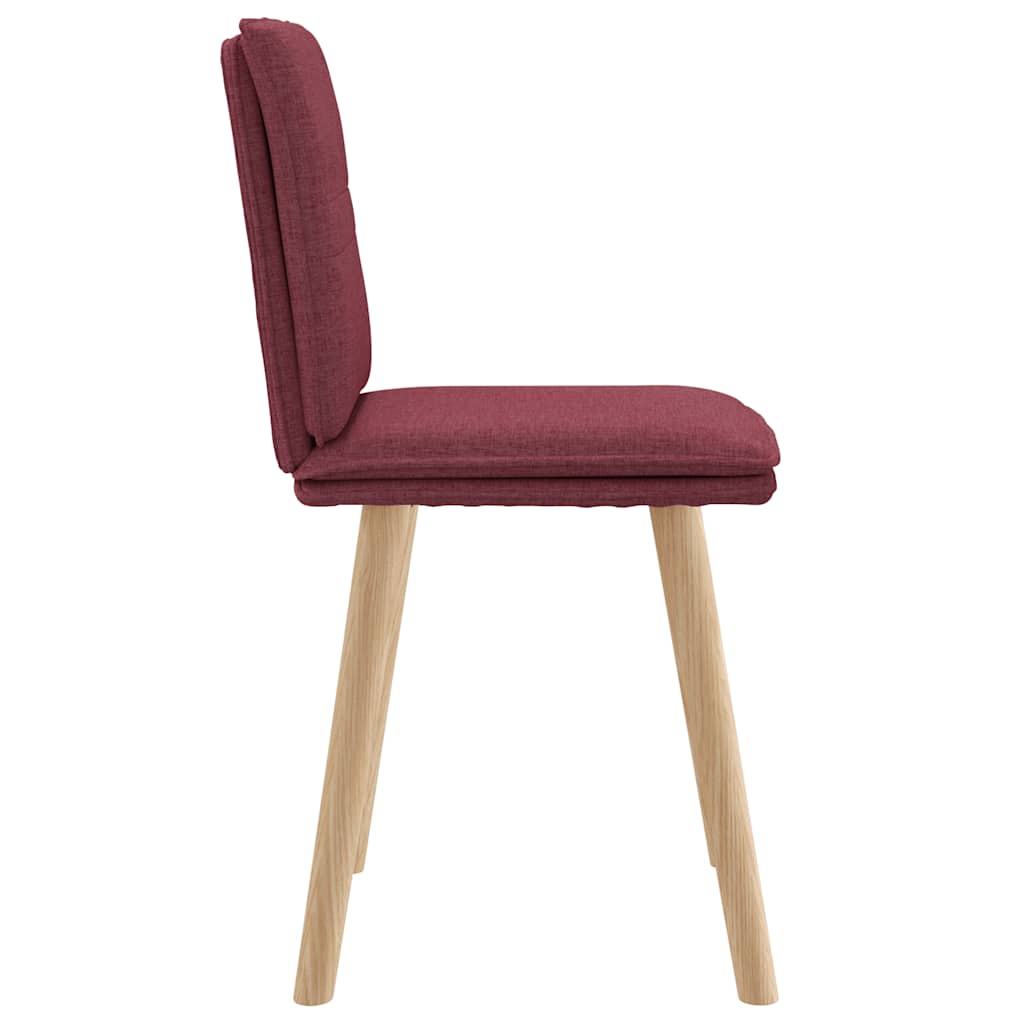 Eetkamerstoelen 2 st stof wijnrood is nu te koop bij PeponiXL, paradijselijk wonen!