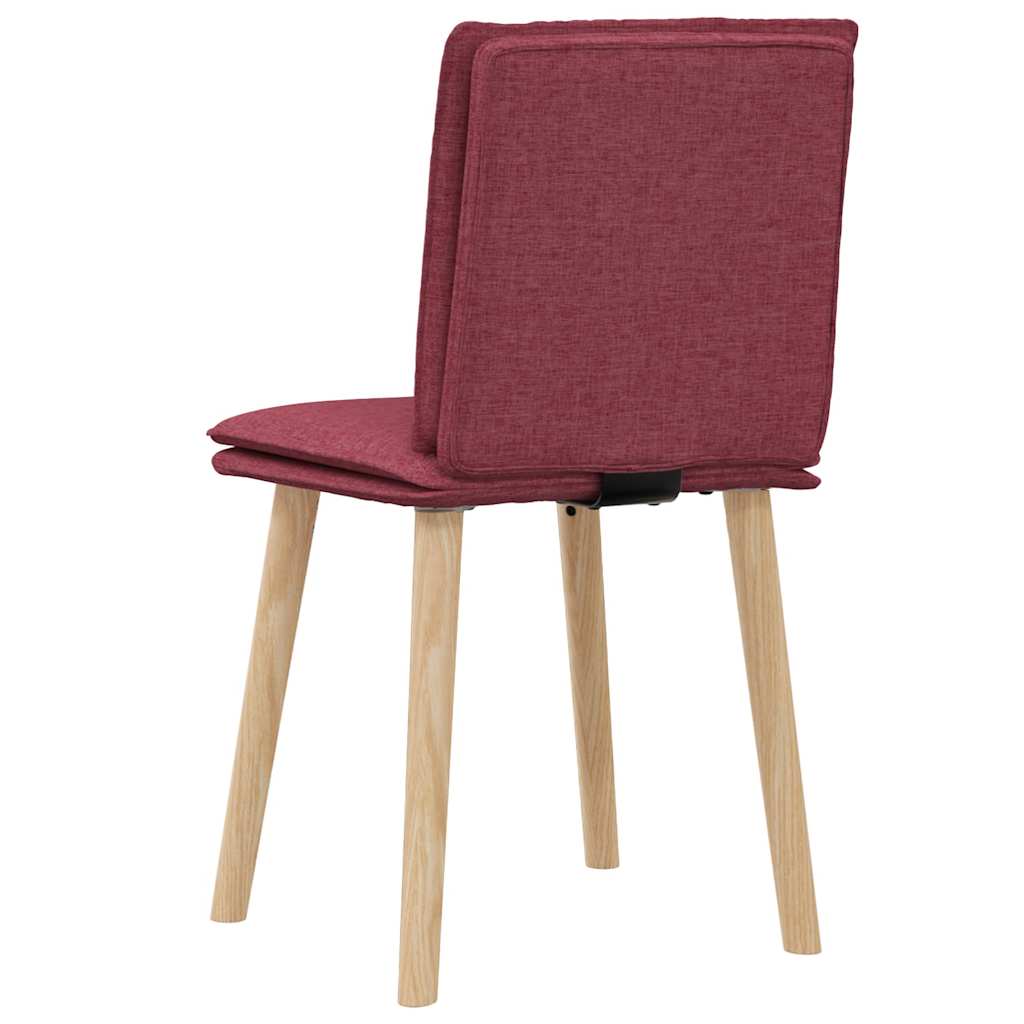 Eetkamerstoelen 2 st stof wijnrood is nu te koop bij PeponiXL, paradijselijk wonen!