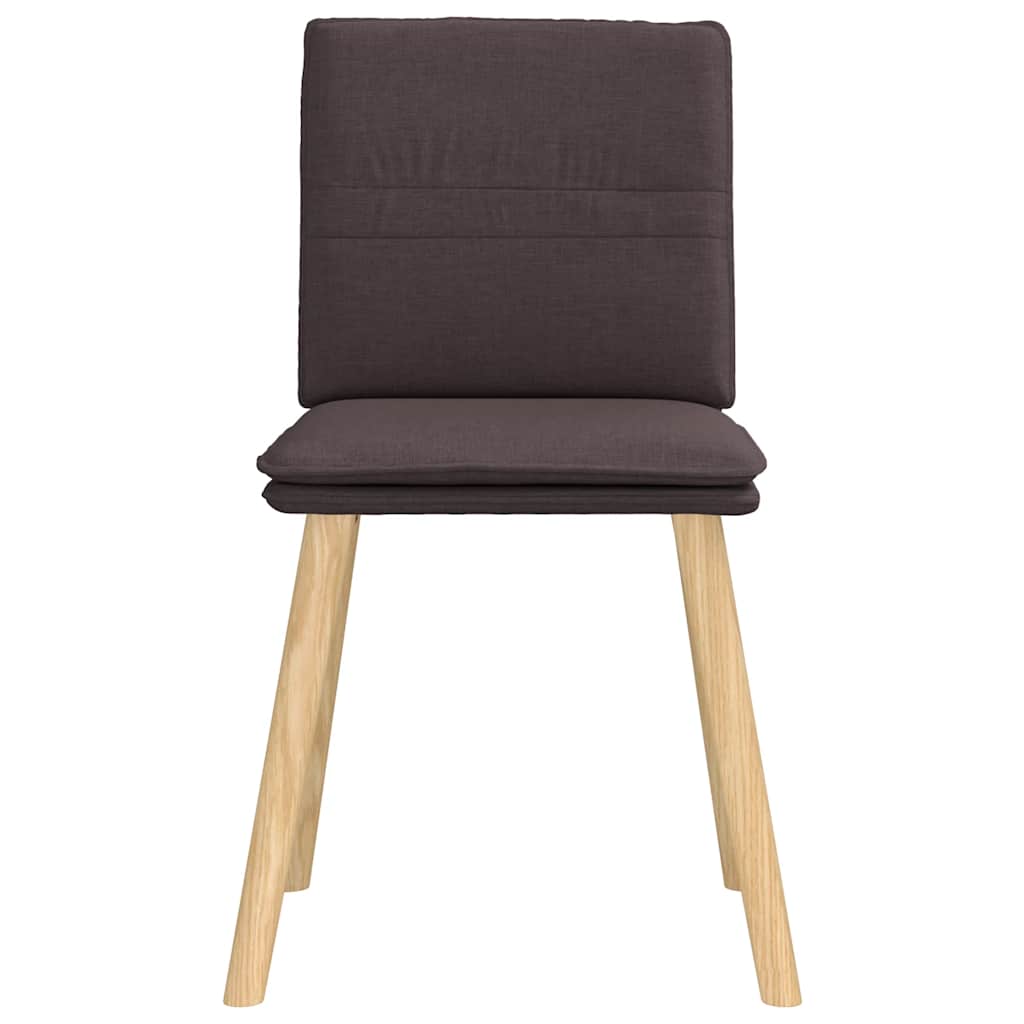 Eetkamerstoelen 2 st stof donkerbruin is nu te koop bij PeponiXL, paradijselijk wonen!