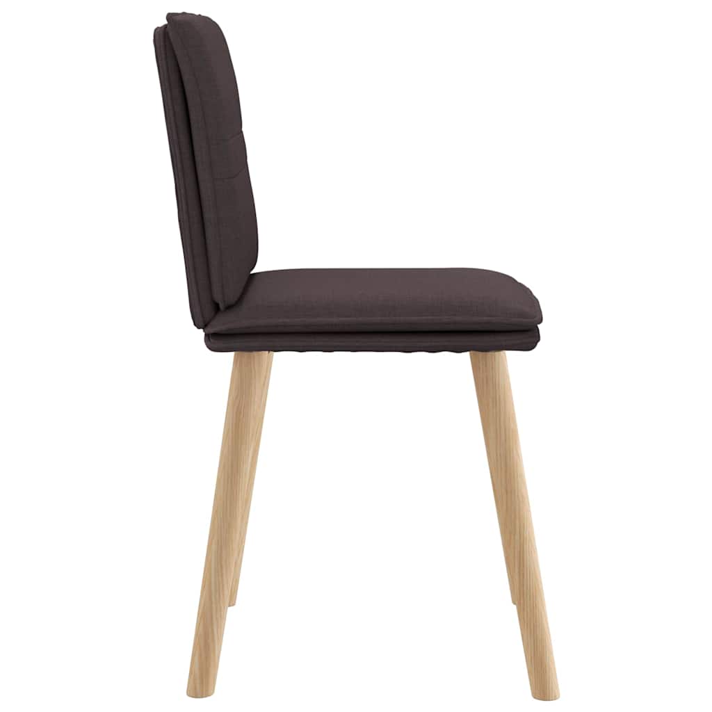 Eetkamerstoelen 2 st stof donkerbruin is nu te koop bij PeponiXL, paradijselijk wonen!