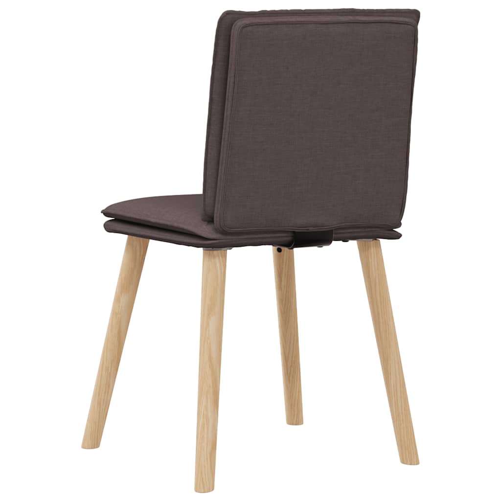Eetkamerstoelen 2 st stof donkerbruin is nu te koop bij PeponiXL, paradijselijk wonen!