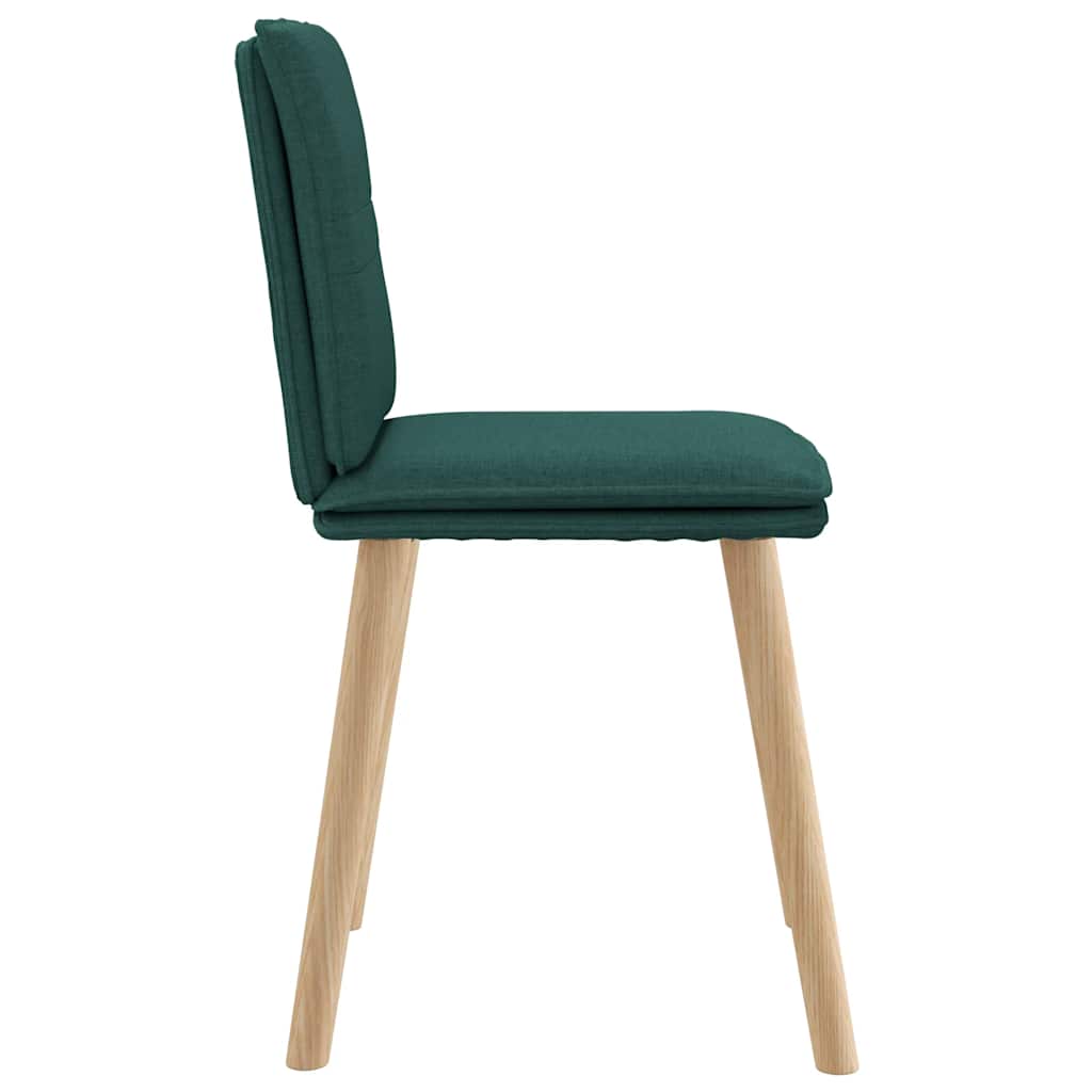 Eetkamerstoelen 2 st stof donkergroen is nu te koop bij PeponiXL, paradijselijk wonen!
