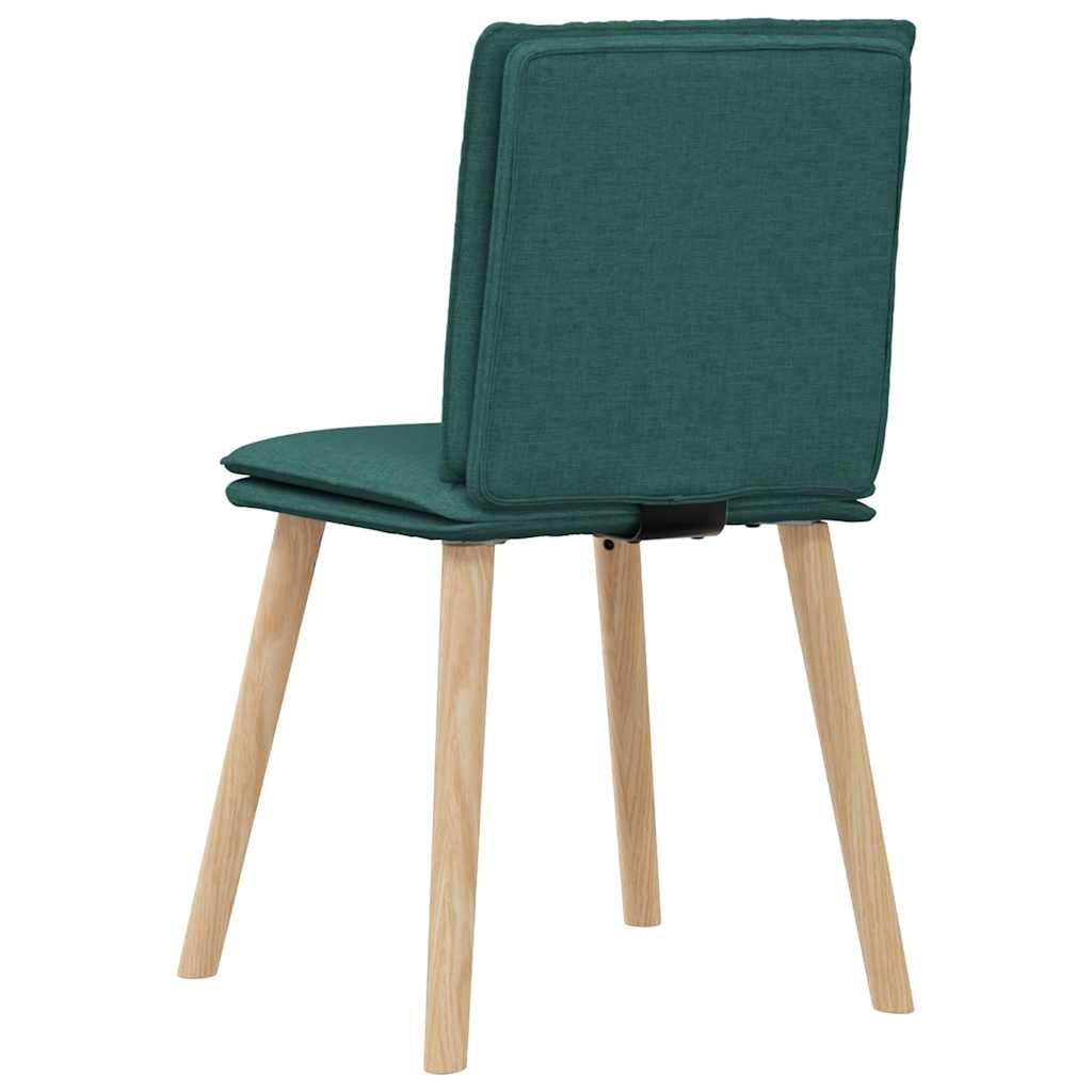 Eetkamerstoelen 2 st stof donkergroen is nu te koop bij PeponiXL, paradijselijk wonen!