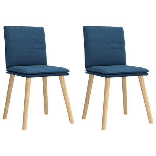 Eetkamerstoelen 2 st stof blauw is nu te koop bij PeponiXL, paradijselijk wonen!