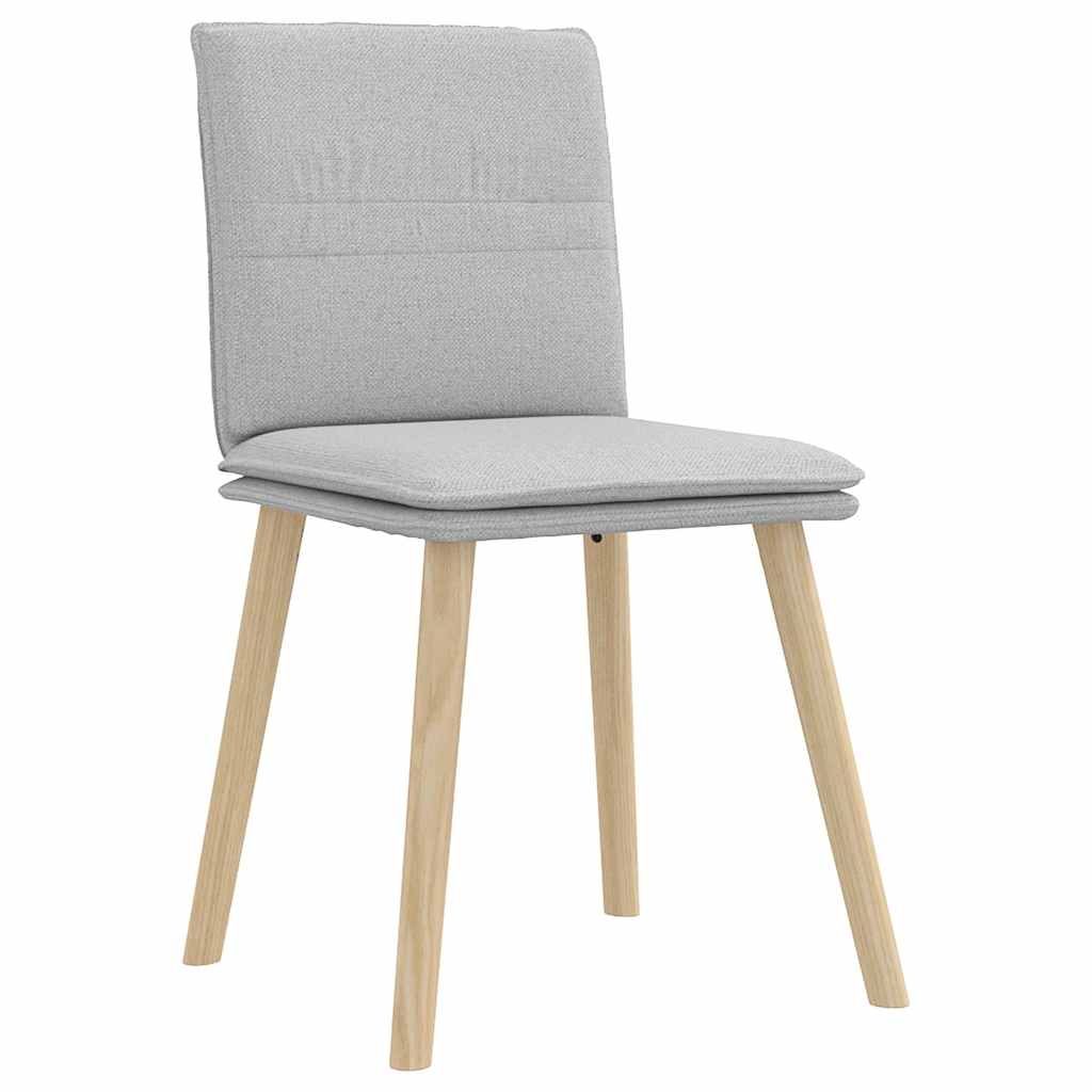 Eetkamerstoelen 2 st stof wolk grijs is nu te koop bij PeponiXL, paradijselijk wonen!