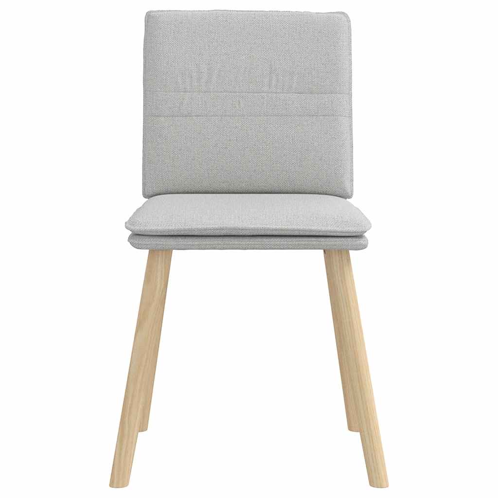 Eetkamerstoelen 2 st stof wolk grijs is nu te koop bij PeponiXL, paradijselijk wonen!