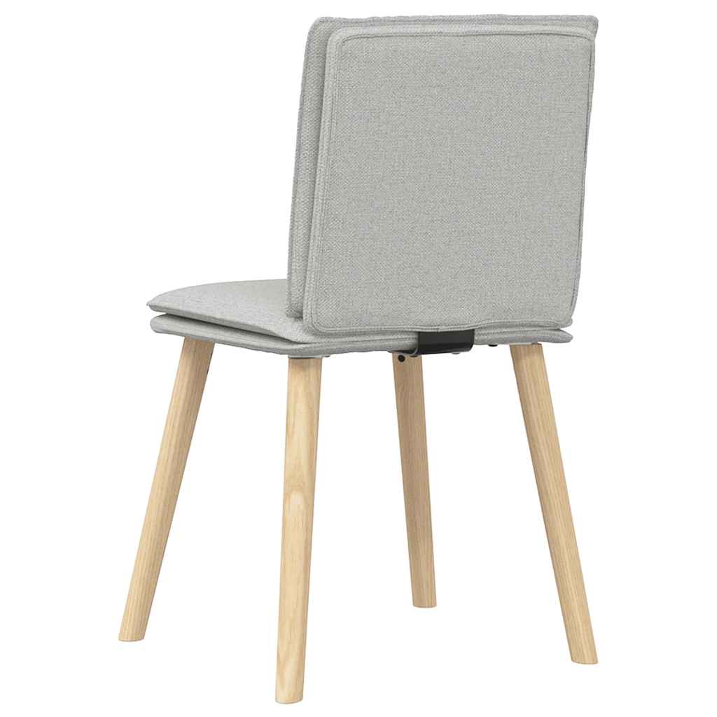 Eetkamerstoelen 2 st stof wolk grijs is nu te koop bij PeponiXL, paradijselijk wonen!