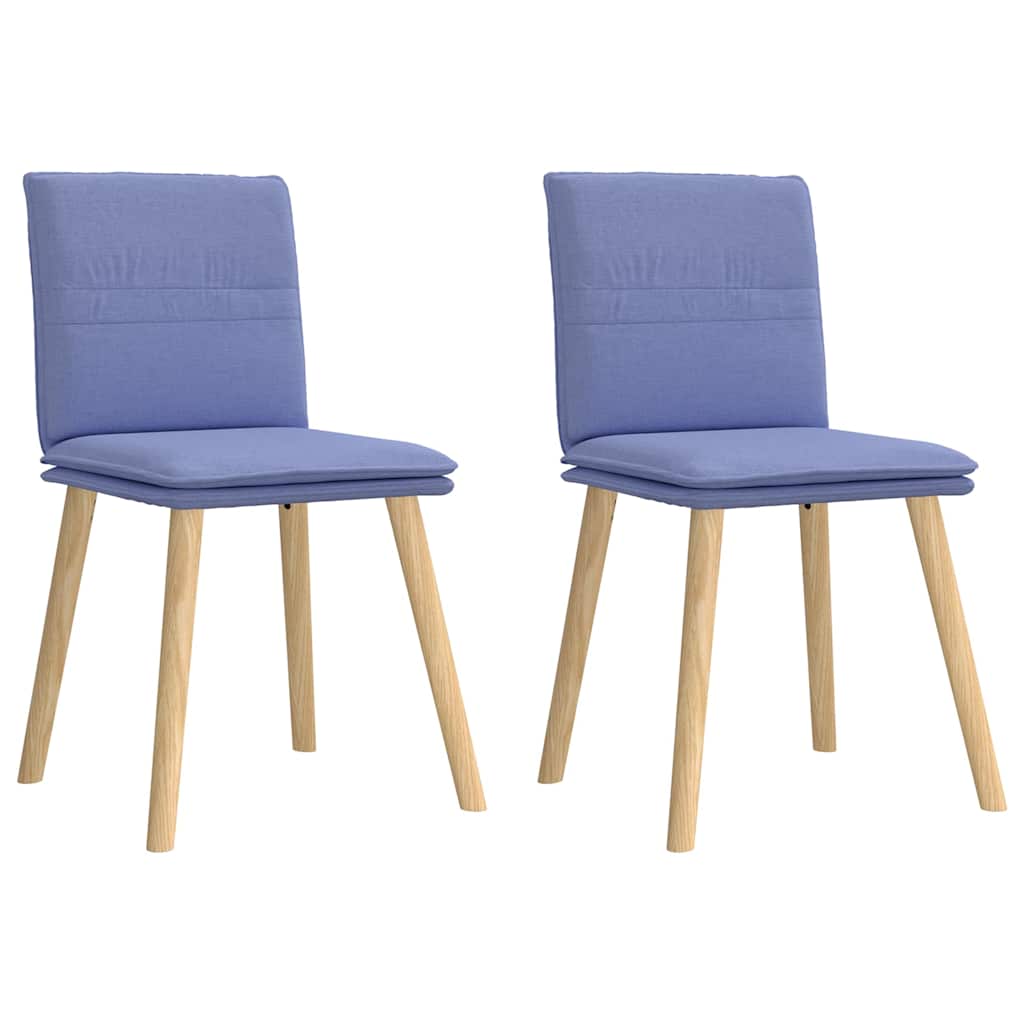 Eetkamerstoelen 2 st stof jeansblauw is nu te koop bij PeponiXL, paradijselijk wonen!
