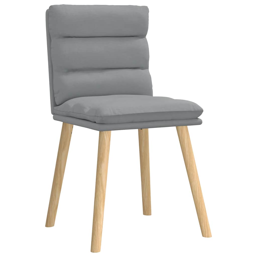 Eetkamerstoelen 2 st stof lichtgrijs is nu te koop bij PeponiXL, paradijselijk wonen!