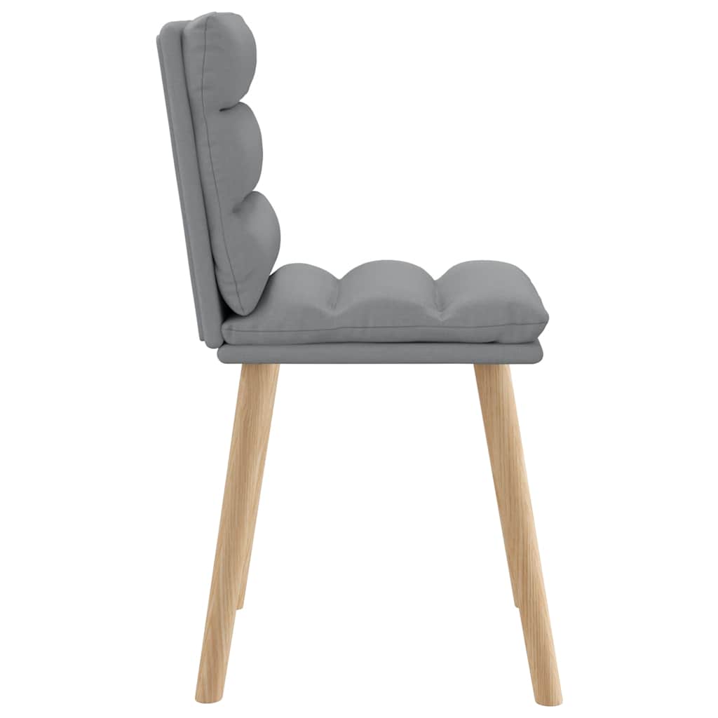 Eetkamerstoelen 2 st stof lichtgrijs is nu te koop bij PeponiXL, paradijselijk wonen!