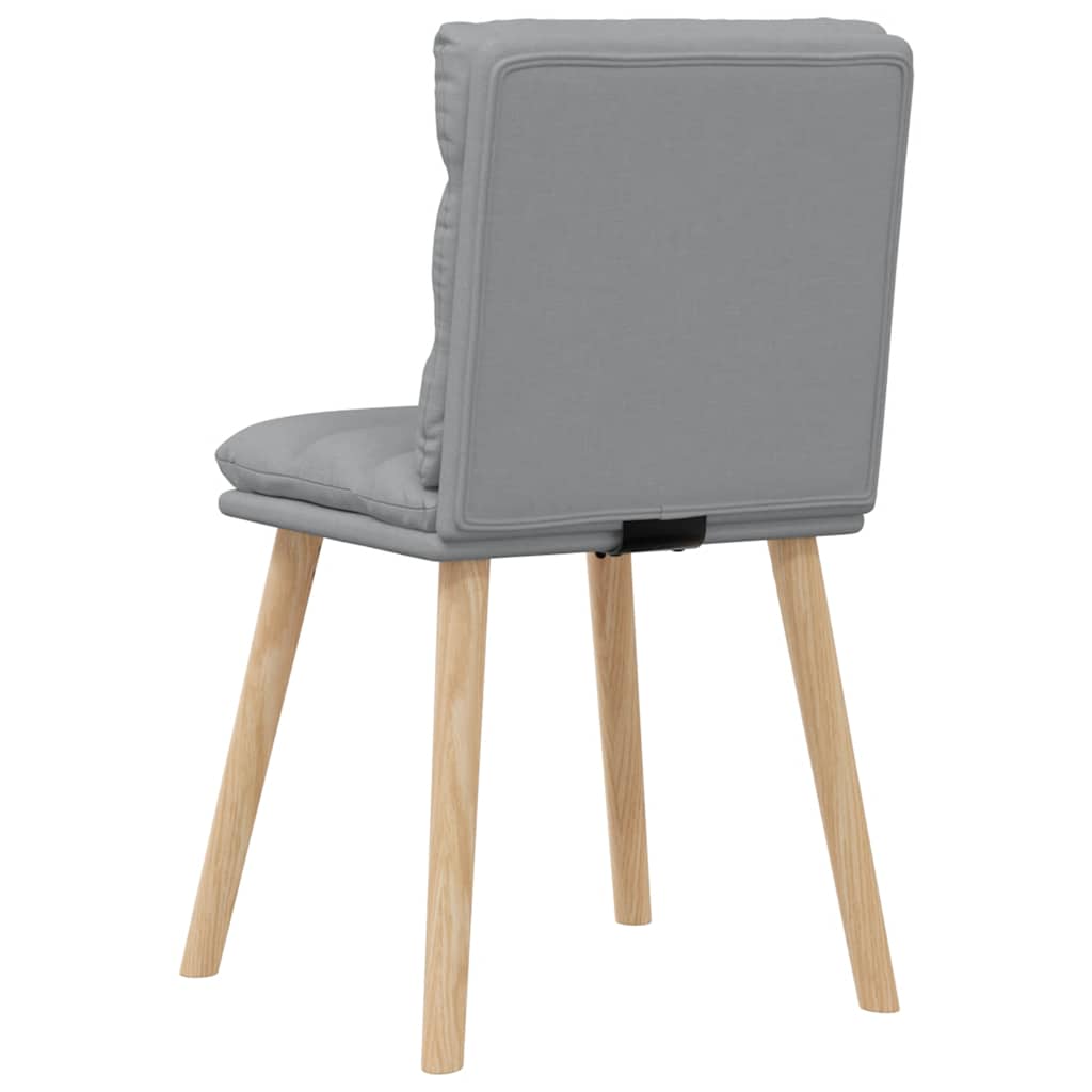 Eetkamerstoelen 2 st stof lichtgrijs is nu te koop bij PeponiXL, paradijselijk wonen!