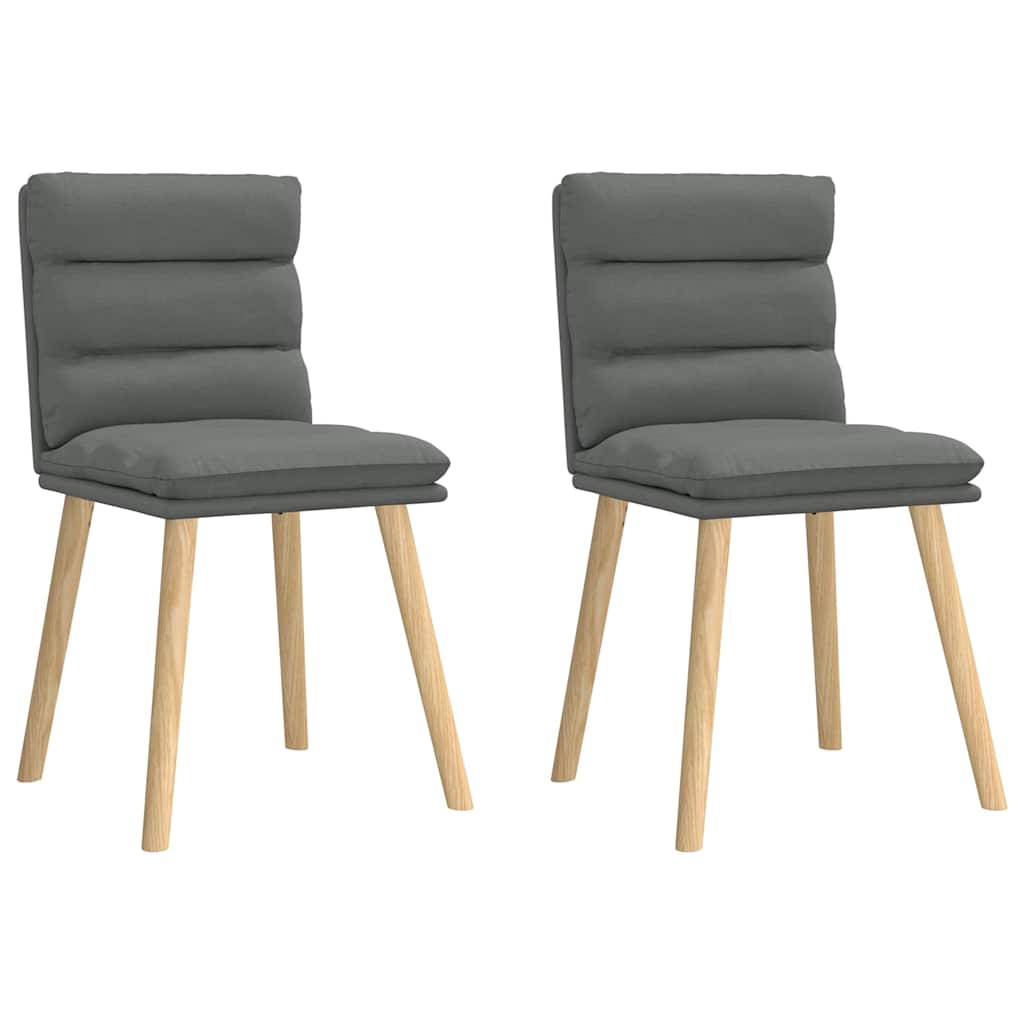 Eetkamerstoelen 2 st stof donkergrijs is nu te koop bij PeponiXL, paradijselijk wonen!