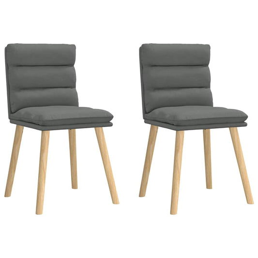 Eetkamerstoelen 2 st stof donkergrijs is nu te koop bij PeponiXL, paradijselijk wonen!