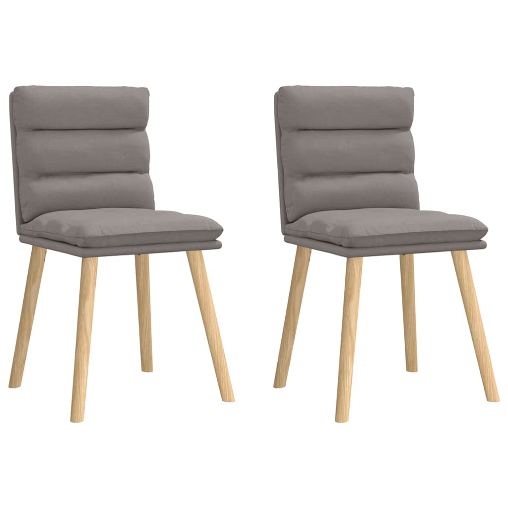 Eetkamerstoelen draaibaar 2 st stof taupe is nu te koop bij PeponiXL, paradijselijk wonen!