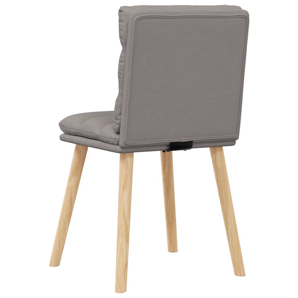 Eetkamerstoelen draaibaar 2 st stof taupe is nu te koop bij PeponiXL, paradijselijk wonen!