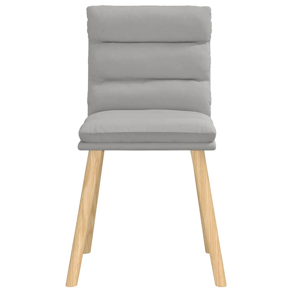 Eetkamerstoelen 2 st stof wolk grijs is nu te koop bij PeponiXL, paradijselijk wonen!