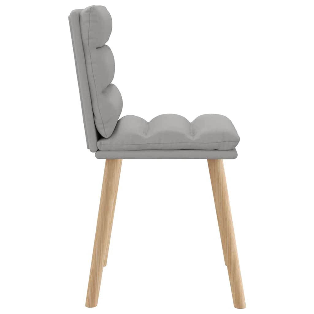 Eetkamerstoelen 2 st stof wolk grijs is nu te koop bij PeponiXL, paradijselijk wonen!