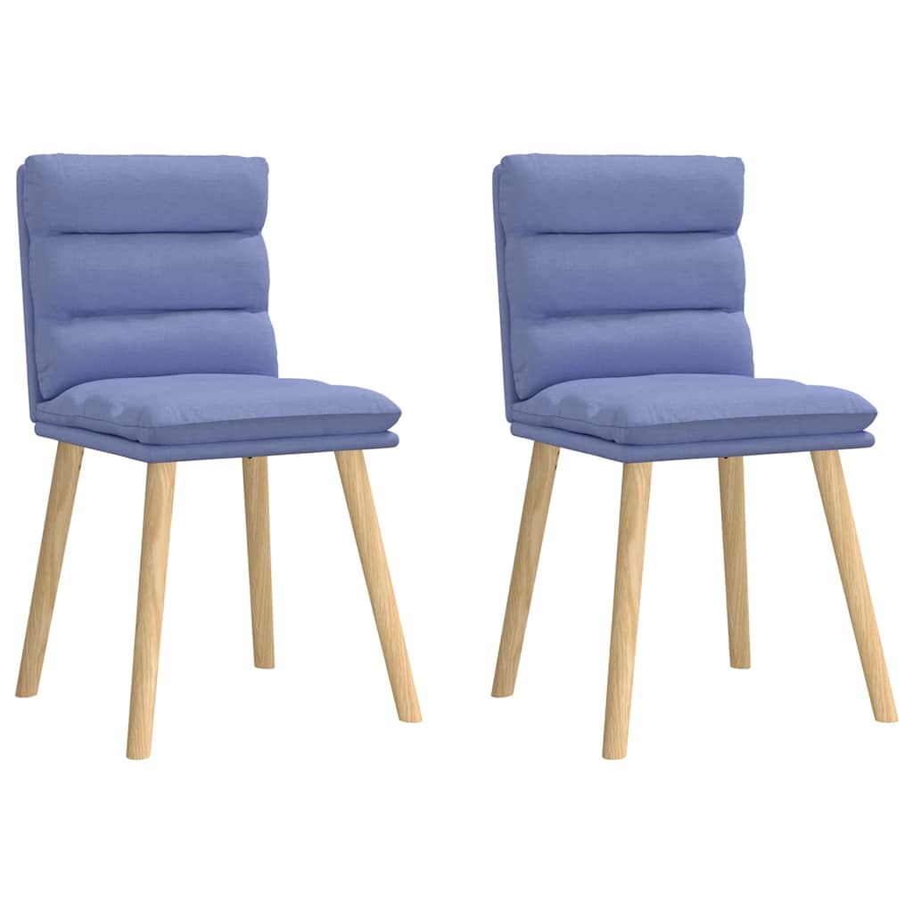 Eetkamerstoelen 2 st stof jeansblauw is nu te koop bij PeponiXL, paradijselijk wonen!