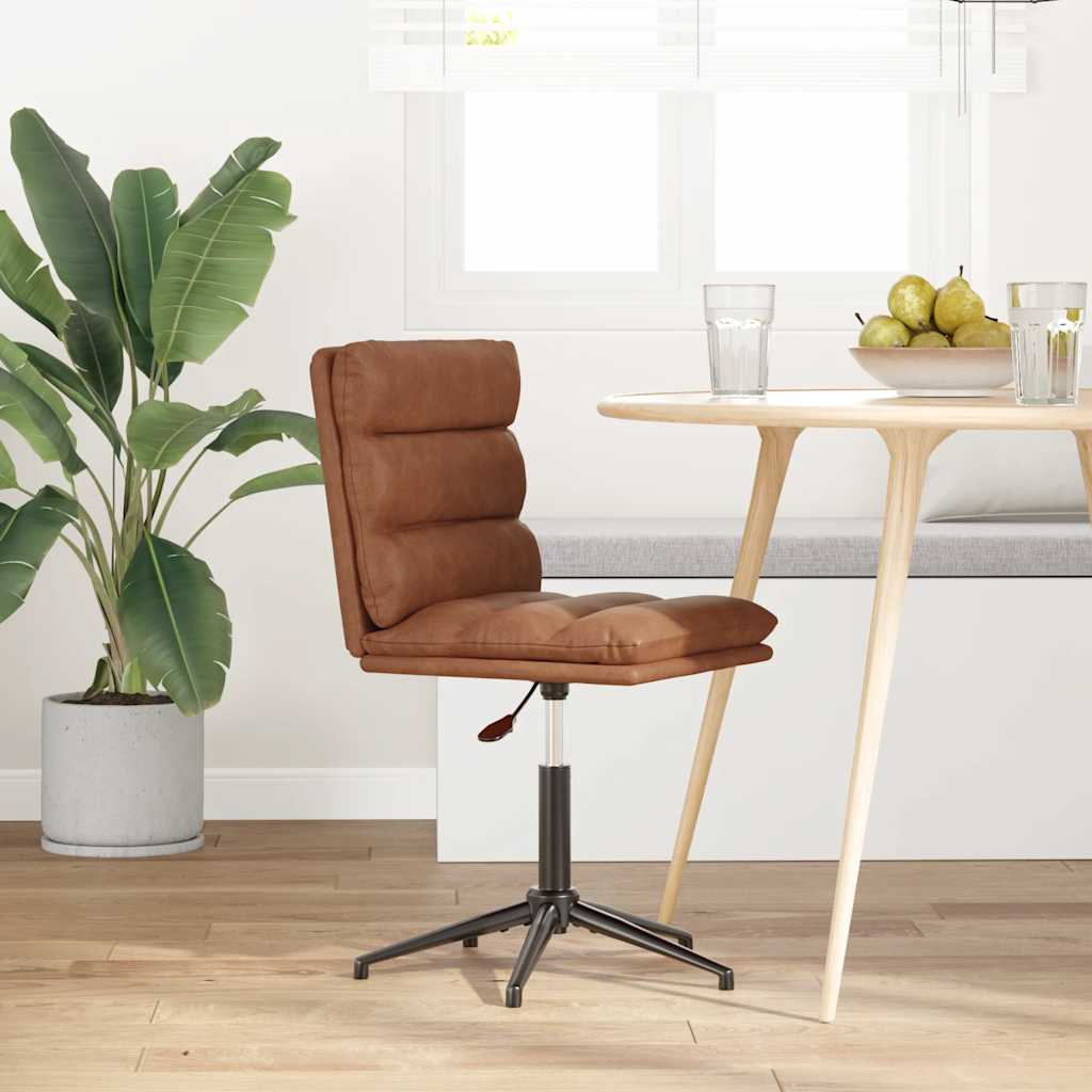 Eetkamerstoel kunstleer bruin is nu te koop bij PeponiXL, paradijselijk wonen!
