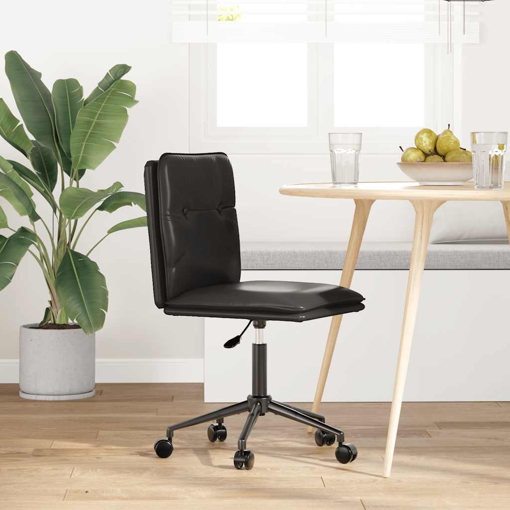 Eetkamerstoel kunstleer zwart is nu te koop bij PeponiXL, paradijselijk wonen!