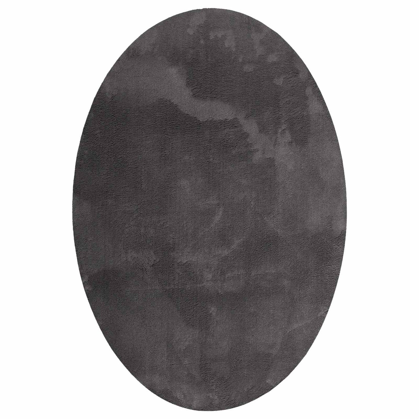 Vloerkleden Ovaal HUARTE Antraciet 120 x 170 cm 100% Polyester is nu te koop bij PeponiXL, paradijselijk wonen!
