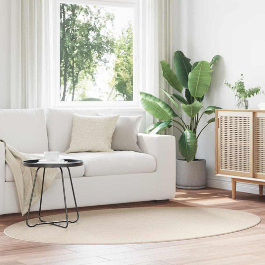 Vloerkleden Ovaal HUARTE Beige 140 x 200 cm 100% Polyester is nu te koop bij PeponiXL, paradijselijk wonen!