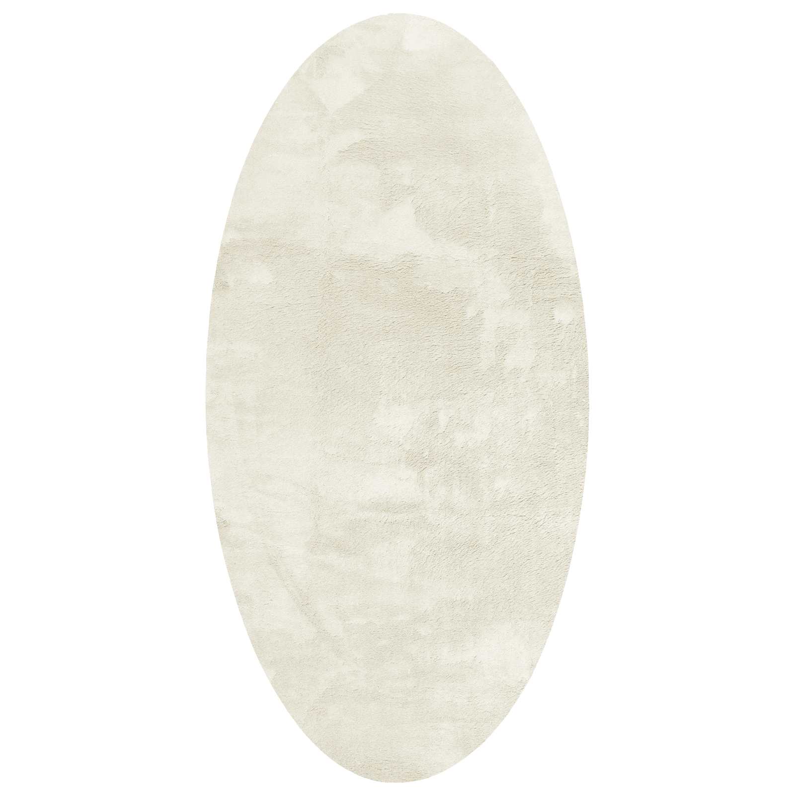 Vloerkleden Ovaal HUARTE Crème 80 x 150 cm 100% Polyester is nu te koop bij PeponiXL, paradijselijk wonen!