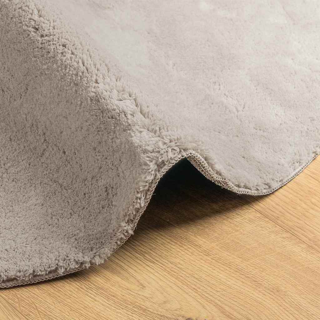 Vloerkleden Ovaal HUARTE Zand 80 x 150 cm 100% Polyester is nu te koop bij PeponiXL, paradijselijk wonen!