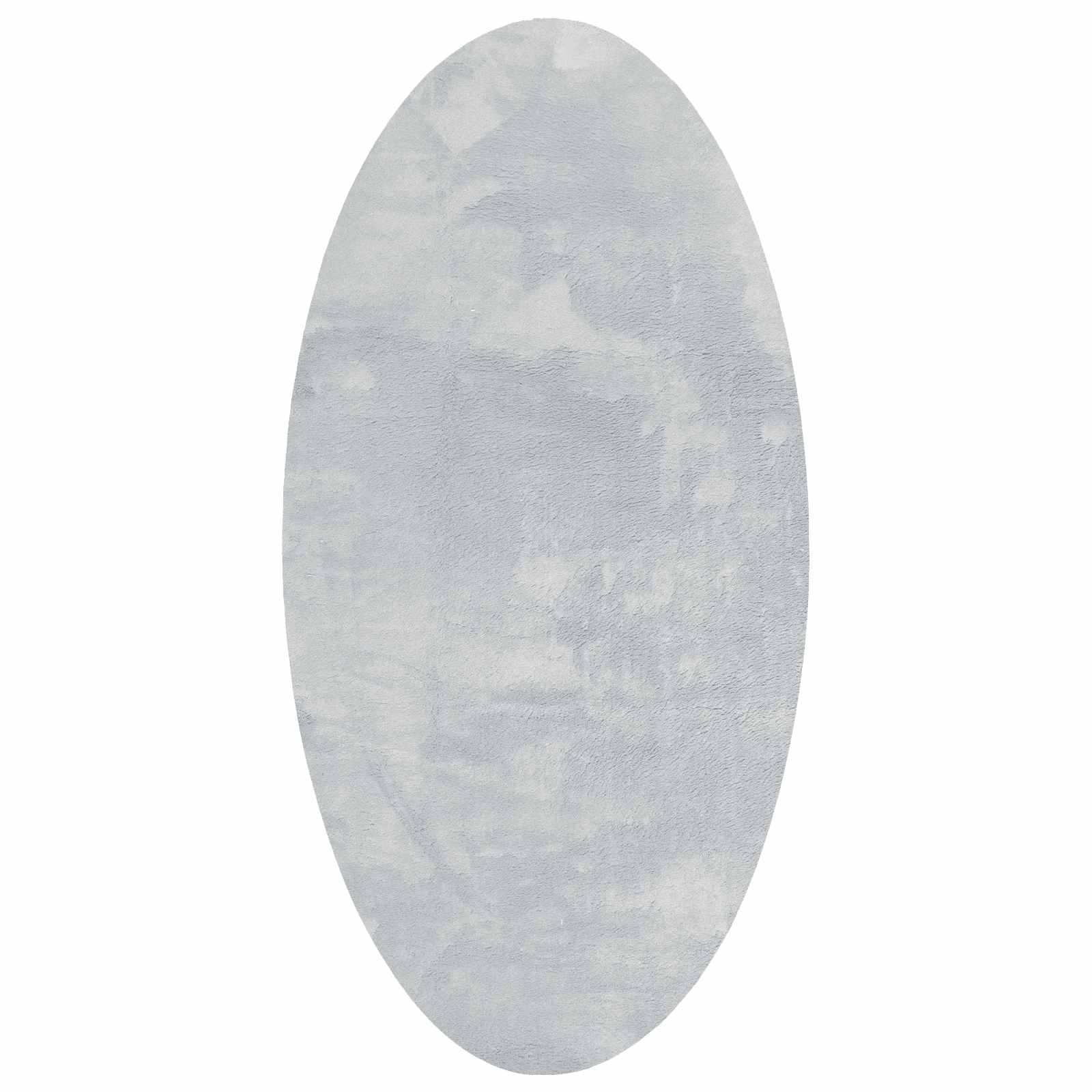 Vloerkleden Ovaal HUARTE Grijs 80 x 150 cm 100% Polyester is nu te koop bij PeponiXL, paradijselijk wonen!