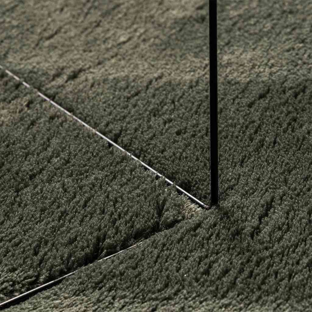 Vloerkleden Ovaal HUARTE Bosgroen 100 x 200 cm 100% Polyester is nu te koop bij PeponiXL, paradijselijk wonen!