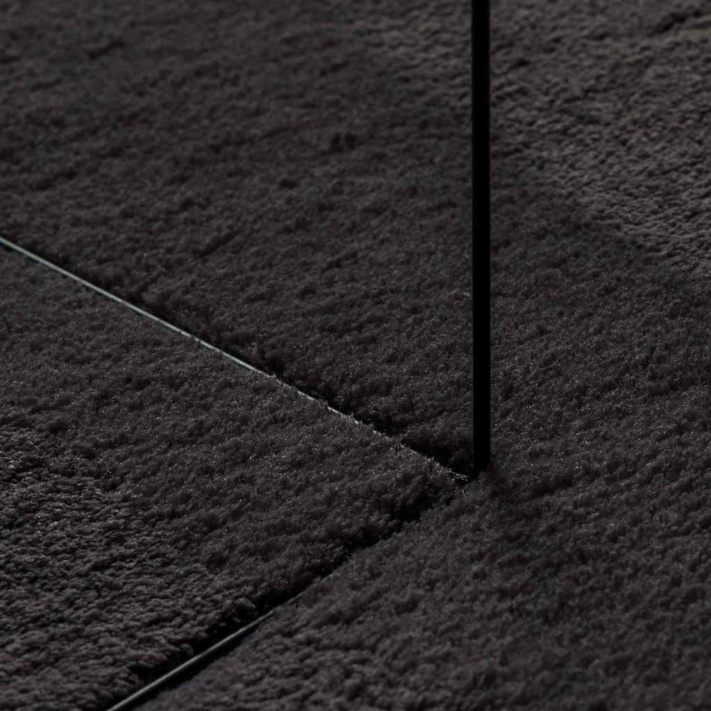 Vloerkleden Ovaal HUARTE Zwart 100 x 200 cm 100% Polyester is nu te koop bij PeponiXL, paradijselijk wonen!