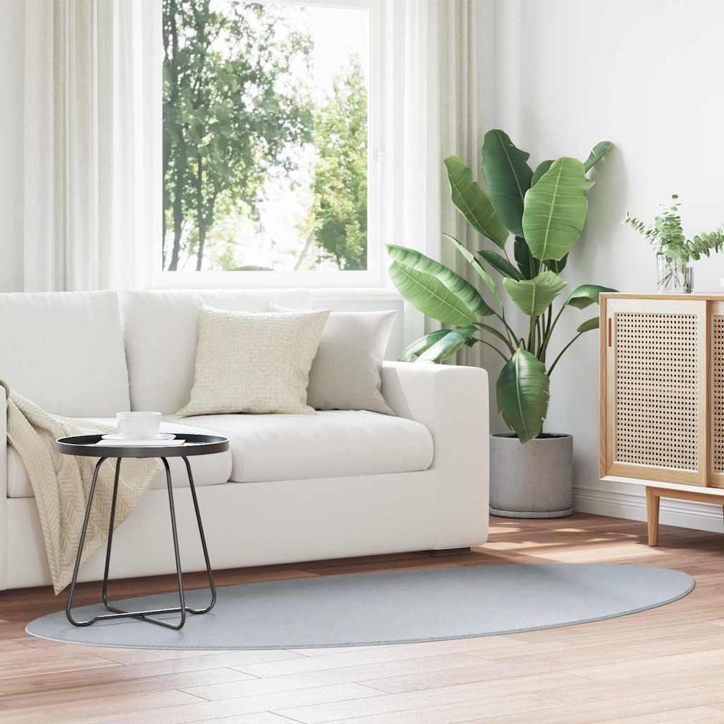 Vloerkleden HUARTE Grijs 100 x 200 cm Polyester is nu te koop bij PeponiXL, paradijselijk wonen!