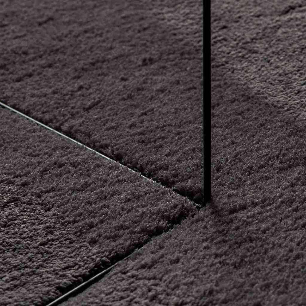 Vloerkleden HUARTE Antraciet 140 x 200 cm Polyester is nu te koop bij PeponiXL, paradijselijk wonen!