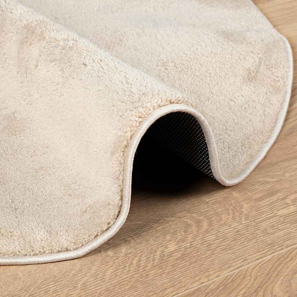 Vloerkleden HUARTE Beige 140 x 200 cm Polyester is nu te koop bij PeponiXL, paradijselijk wonen!