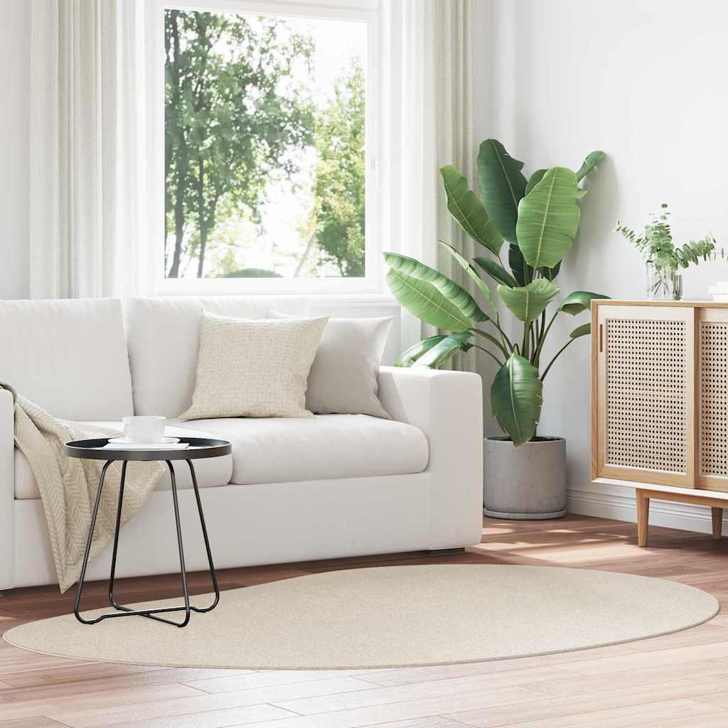 Vloerkleden HUARTE Beige 140 x 200 cm Polyester is nu te koop bij PeponiXL, paradijselijk wonen!